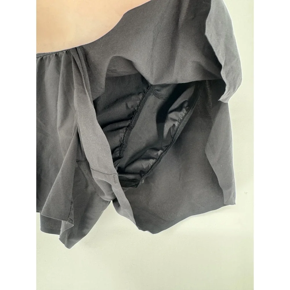 Hoka One One Running Shorts Womens Small Lined Drawstring Waist Athletic Black